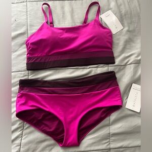 Athleta 2 pieces swim suit. Sze XL